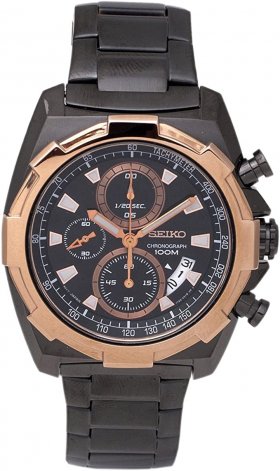 Seiko Men's SNDD54 Stainless Steel Analog with Black Dial Watch