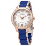 Citizen FE7073-71A Women's Drive Rose Gold and Blue Bracelet Watch