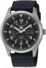 Seiko Men's SNZG15 5 Automatic Stainless Steel Watch with Nylon Strap
