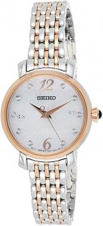 Seiko Women's Quartz Watch with Stainless Steel Strap, Multicolour, 10 (Model: SRZ524P1)