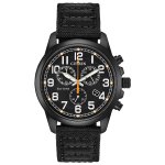 Citizen Men's Eco-Drive Black Strap Chronograph Watch AT0205-01E