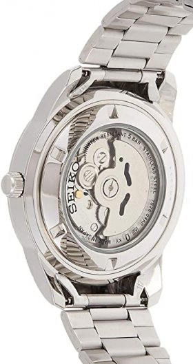 Seiko 5 SNKN09 J1 Silver Face Automatic Men's Analog Watch