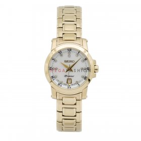 Seiko Women's SXDG04P1 Quartz Gold Plated White