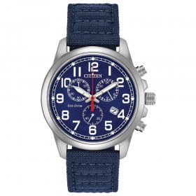 Citizen Military Eco-Drive Movement Blue Dial Men's Watch AT0200-21L