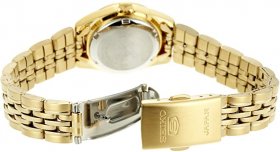 Seiko 5 Automatic Gold Dial Ladies Watch SYMA60J1