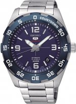 Seiko 5 Sports SRPB85 Men's Stainless Steel Blue Dial 100M Automatic Watch
