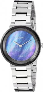 Seiko Women's Ladies Dress Japanese-Quartz Watch with Stainless-Steel Strap, Silver, 13 (Model: SUP385)