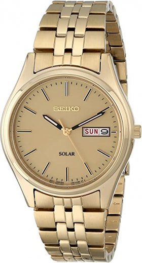 Seiko Men's SNE036 Stainless Steel Solar Watch