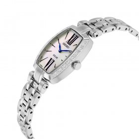 Seiko Women's Solar Diamond Tressia - Mother of Pearl Dial - Stainless Steel