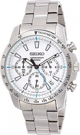 Seiko SSB025 men's Chronograph stainless Steel Case Watch