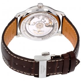 Longines Master Collection Automatic Silver Dial Brown Leather Mens Watch L2.648.4.78.3