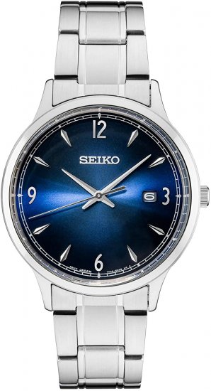 Seiko Men\'s Japanese Quartz Stainless Steel Strap, Silver, 0 Casual Watch (Model: SGEH89)
