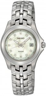 Seiko Diamonds Bracelet Mother-of-pearl Dial Women's watch #SXDC11