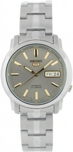 Seiko Men's SNKK67 Stainless Steel Analog with Grey Dial Watch