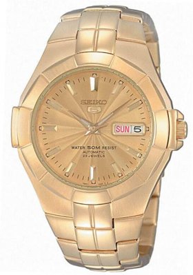 Seiko SNZE32K1 Automatic Mens Analog Gold Business Automatic Seiko