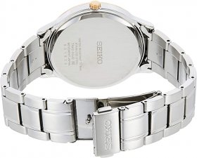 Seiko Essentials Quartz Brown Dial Stainless Steel Men's Watch SGEH90