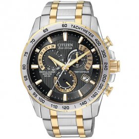 Citizen Men's Eco-Drive Chronograph Two-Tone Watch AT4004-52E