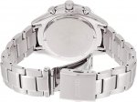 Seiko Men's Silver Black Chronograph Stainless Steel Analog Quartz Watch SPC153P1
