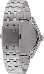 Seiko Men's Year-Round Solar Powered Watch with Stainless Steel Strap, Grey, 22 (Model: SNE489P1)