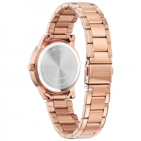 Citizen Women's Crystal Accent Rose Gold Tone Stainless Steel Watch - EL3093-83A