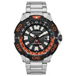 Citizen BJ7129-56E Men's Promaster GMT Black and Orange Bezel Watch