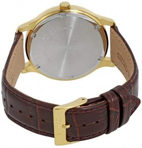 Seiko Men's Analogue Quartz Watch with Leather Strap SUR226P1