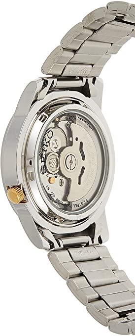 Seiko Men's SNKK13 5 Stainless Steel Goldtone Dial Watch