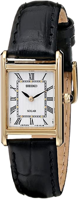 Seiko Women's SUP250 Stainless Steel Watch with Black Band