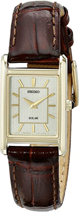 Seiko Women's SUP252 Analog Display Japanese Quartz Brown Watch