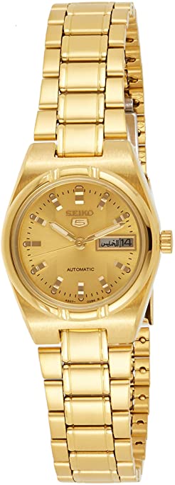 Seiko Series 5 Automatic Gold Dial Ladies Watch SYM600